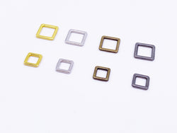 B155 Square 6×6/8×8mm Tiny Mini Buckles Connector Doll Sewing Doll Craft Supply Doll Clothes Making