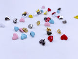 B157 Cute 5mm Heart Shape Shank Buttons Micro Mini Buttons Tiny Buttons Doll Buttons Doll Sewing Craft Supplies