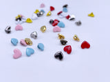 B157 Cute 5mm Heart Shape Shank Buttons Micro Mini Buttons Tiny Buttons Doll Buttons Doll Sewing Craft Supplies