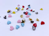 B157 Cute 5mm Heart Shape Shank Buttons Micro Mini Buttons Tiny Buttons Doll Buttons Doll Sewing Craft Supplies