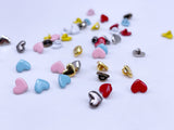 B157 Cute 5mm Heart Shape Shank Buttons Micro Mini Buttons Tiny Buttons Doll Buttons Doll Sewing Craft Supplies
