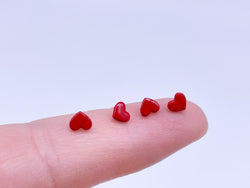 B157 Cute 5mm Heart Shape Shank Buttons Micro Mini Buttons Tiny Buttons Doll Buttons Doll Sewing Craft Supplies