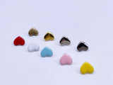 B157 Cute 5mm Heart Shape Shank Buttons Micro Mini Buttons Tiny Buttons Doll Buttons Doll Sewing Craft Supplies