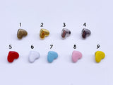 B157 Cute 5mm Heart Shape Shank Buttons Micro Mini Buttons Tiny Buttons Doll Buttons Doll Sewing Craft Supplies