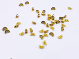 B160 Cute Little Rainbow Gold Color Base Shank Buttons Micro Mini Buttons Tiny Buttons Doll Buttons Doll Sewing Craft Supplies