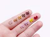 B162 Cute Bow Shape 7mm  Buttons Micro Mini Buttons Tiny Buttons Doll Buttons Doll Sewing Craft Supplies