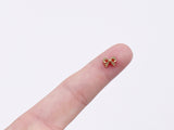 B162 Cute Bow Shape 7mm  Buttons Micro Mini Buttons Tiny Buttons Doll Buttons Doll Sewing Craft Supplies