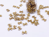 B162 Cute Bow Shape 7mm  Buttons Micro Mini Buttons Tiny Buttons Doll Buttons Doll Sewing Craft Supplies