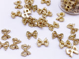 B162 Cute Bow Shape 7mm  Buttons Micro Mini Buttons Tiny Buttons Doll Buttons Doll Sewing Craft Supplies