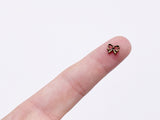 B162 Cute Bow Shape 7mm  Buttons Micro Mini Buttons Tiny Buttons Doll Buttons Doll Sewing Craft Supplies