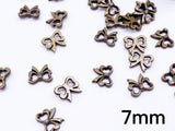 B162 Cute Bow Shape 7mm  Buttons Micro Mini Buttons Tiny Buttons Doll Buttons Doll Sewing Craft Supplies