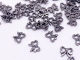 B162 Cute Bow Shape 7mm  Buttons Micro Mini Buttons Tiny Buttons Doll Buttons Doll Sewing Craft Supplies