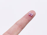 B162 Cute Bow Shape 7mm  Buttons Micro Mini Buttons Tiny Buttons Doll Buttons Doll Sewing Craft Supplies