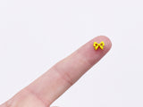 B162 Cute Bow Shape 7mm  Buttons Micro Mini Buttons Tiny Buttons Doll Buttons Doll Sewing Craft Supplies