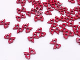 B162 Cute Bow Shape 7mm  Buttons Micro Mini Buttons Tiny Buttons Doll Buttons Doll Sewing Craft Supplies