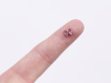 B162 Cute Bow Shape 7mm  Buttons Micro Mini Buttons Tiny Buttons Doll Buttons Doll Sewing Craft Supplies