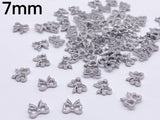 B162 Cute Bow Shape 7mm  Buttons Micro Mini Buttons Tiny Buttons Doll Buttons Doll Sewing Craft Supplies