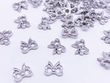 B162 Cute Bow Shape 7mm  Buttons Micro Mini Buttons Tiny Buttons Doll Buttons Doll Sewing Craft Supplies