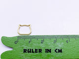 B163 Cat Head 9×11mm Mini Buckle Connector Doll Sewing Doll Craft Supply Doll Clothes Making