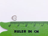 B164 Vertical Style 7mm Heart Tiny Mini Buckles Doll Sewing Doll Craft Supply Doll Clothes Making