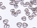 B164 Vertical Style 7mm Heart Tiny Mini Buckles Doll Sewing Doll Craft Supply Doll Clothes Making