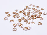 B164 Vertical Style 7mm Heart Tiny Mini Buckles Doll Sewing Doll Craft Supply Doll Clothes Making