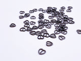B164 Vertical Style 7mm Heart Tiny Mini Buckles Doll Sewing Doll Craft Supply Doll Clothes Making