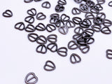 B164 Vertical Style 7mm Heart Tiny Mini Buckles Doll Sewing Doll Craft Supply Doll Clothes Making