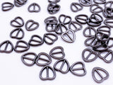 B164 Vertical Style 7mm Heart Tiny Mini Buckles Doll Sewing Doll Craft Supply Doll Clothes Making