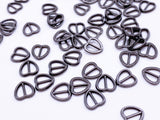 B164 Vertical Style 7mm Heart Tiny Mini Buckles Doll Sewing Doll Craft Supply Doll Clothes Making