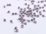 B166 3.5mm Micro Mini Glass With Silver Color Base Charm For Doll Jewelry Clothes Doll Sewing Craft