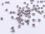 B166 3.5mm Micro Mini Glass With Silver Color Base Charm For Doll Jewelry Clothes Doll Sewing Craft