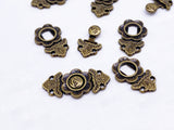 B167 Decorative Hook Buckle 9×18mm Mini Buckles Sewing Craft Doll Clothes Making Sewing Supply