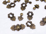 B167 Decorative Hook Buckle 9×18mm Mini Buckles Sewing Craft Doll Clothes Making Sewing Supply