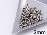 B172 Mini Metal Beads 2mm 3mm Super Tiny Metal Round Beads Tiny Beads Doll Sewing Notions Craft