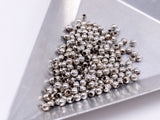 B172 Mini Metal Beads 2mm 3mm Super Tiny Metal Round Beads Tiny Beads Doll Sewing Notions Craft