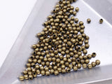 B172 Mini Metal Beads 2mm 3mm Super Tiny Metal Round Beads Tiny Beads Doll Sewing Notions Craft