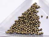 B172 Mini Metal Beads 2mm 3mm Super Tiny Metal Round Beads Tiny Beads Doll Sewing Notions Craft