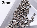 B172 Mini Metal Beads 2mm 3mm Super Tiny Metal Round Beads Tiny Beads Doll Sewing Notions Craft