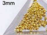 B172 Mini Metal Beads 2mm 3mm Super Tiny Metal Round Beads Tiny Beads Doll Sewing Notions Craft