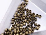 B172 Mini Metal Beads 2mm 3mm Super Tiny Metal Round Beads Tiny Beads Doll Sewing Notions Craft