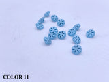 B175 5mm Snowflake Shank Buttons Micro Mini Buttons Tiny Buttons Doll Buttons Doll Sewing Craft Supplies