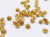 B175 5mm Snowflake Shank Buttons Micro Mini Buttons Tiny Buttons Doll Buttons Doll Sewing Craft Supplies