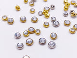 B176 Sew On Rhinestones 4mm 5mm Micro Mini Glass Faux Diamond Buttons Doll Clothes Doll Sewing Craft