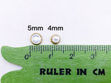 B176 Sew On Rhinestones 4mm 5mm Micro Mini Glass Faux Diamond Buttons Doll Clothes Doll Sewing Craft