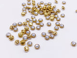 B176 Sew On Rhinestones 4mm 5mm Micro Mini Glass Faux Diamond Buttons Doll Clothes Doll Sewing Craft