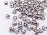 B176 Sew On Rhinestones 4mm 5mm Micro Mini Glass Faux Diamond Buttons Doll Clothes Doll Sewing Craft