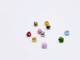 B177 Flower 4mm Buttons Shank Buttons Micro Mini Buttons Tiny Buttons Doll Buttons Doll Sewing Craft Supplies