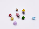 B177 Flower 4mm Buttons Shank Buttons Micro Mini Buttons Tiny Buttons Doll Buttons Doll Sewing Craft Supplies