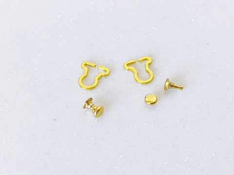 10 PCS 8mm inner Diameter Tiny Overall Buckles and Studs, in 4